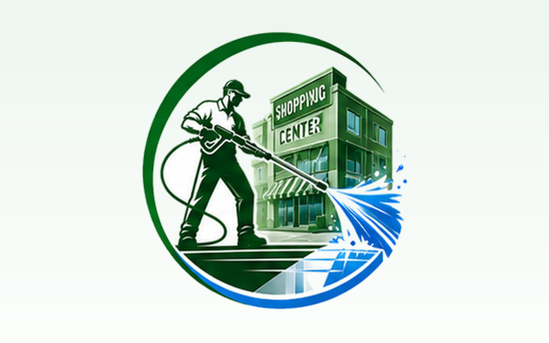 Shopping Center Power Washing